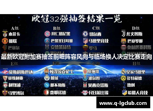 最新欧冠附加赛抽签前瞻阵容风向与临场换人决定比赛走向 最新欧冠附加赛抽签前瞻阵容风向与临场换人决定比赛走向